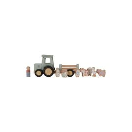 Holz-Traktor mit Anhänger Litte Farm
