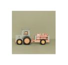 Holz-Traktor mit Anhänger Litte Farm