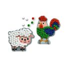 Mein kleines Bastelset: Pompom-Figuren - Schaf / Hahn