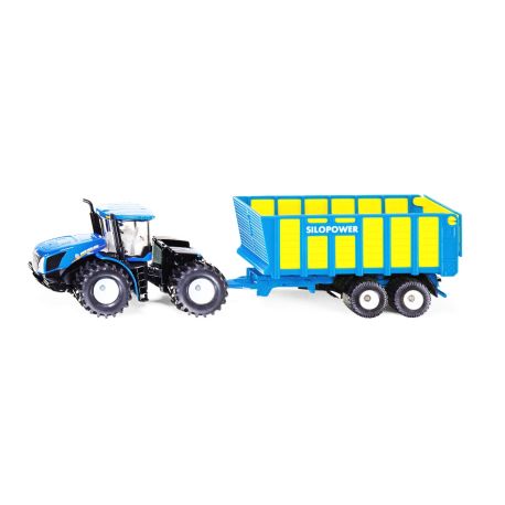 SIKU 1947 Traktor mit Silagewagen 1:50