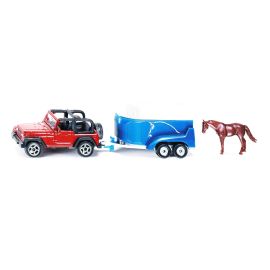 SIKU 1651 Jeep mit Pferdeanhänger