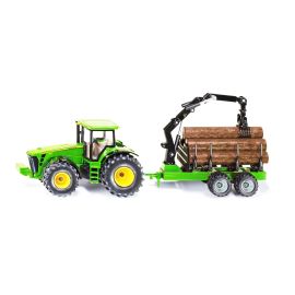 SIKU 1954 Traktor mit Forstanhänger 1:50