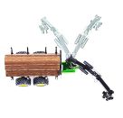 SIKU 1954 Traktor mit Forstanhänger 1:50