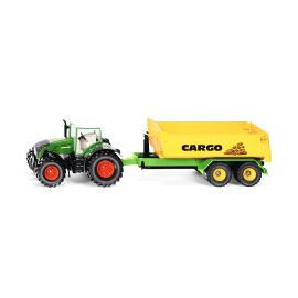 Fendt mit Hakenliftfahrgestell und Mulde