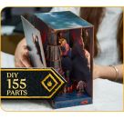 Tiny Adventures - Herr der Ringe Barad-D r , Book Nook Miniaturwelt aus Holz zum Zusammenbauen