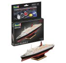 Model Set Queen Elizabeth 2, Revell Modellbausatz mit Basiszubehör