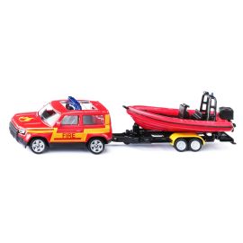 SIKU 1608 Land Rover Defender mit Boot