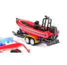SIKU 1608 Land Rover Defender mit Boot