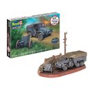 Starter Kit Krupp Protze KFZ 69 with 3,7cm Pak, Revell Modellbausatz mit Basiszubehör