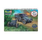 Starter Kit Krupp Protze KFZ 69 with 3,7cm Pak, Revell Modellbausatz mit Basiszubehör