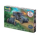 Starter Kit Krupp Protze KFZ 69 with 3,7cm Pak, Revell Modellbausatz mit Basiszubehör