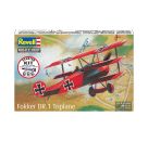 Starter Kit Fokker DR.1 Triplane, Revell Modellbausatz mit Basiszubehör