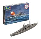 Starter Kit Battleship Gneisenau, Revell Modellbausatz mit Basiszubehör