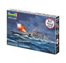 Starter Kit Battleship Gneisenau, Revell Modellbausatz mit Basiszubehör