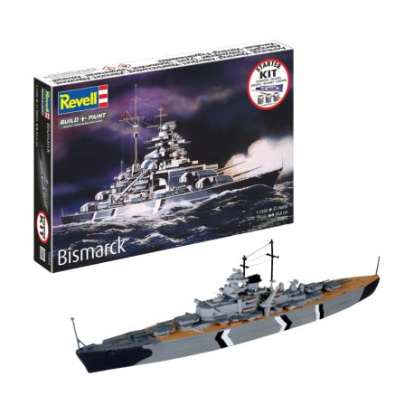 Starter Kit Bismarck, Revell Modellbausatz mit Basiszubehör