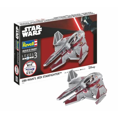 Starter Kit Obi-Wan s Starfighter, Revell Modellbausatz Star Wars mit Basiszubehör