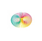 Regenbogen Treppenspirale, sortiert
