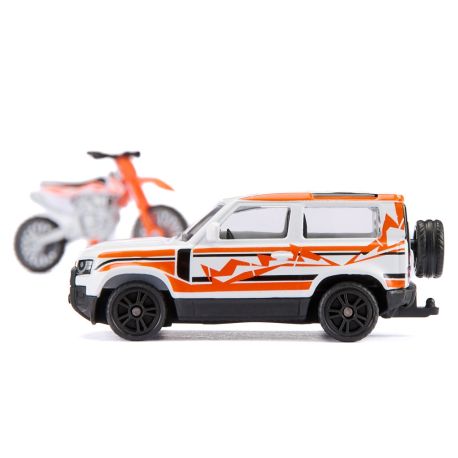 SIKU 1114 Land Rover Defender mit KTM Motorrad