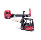 SIKU 1763 MAN Lkw mit Linde Gabelstapler