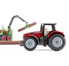 SIKU 1134 Massey Ferguson mit Forstanhänger