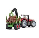 SIKU 1134 Massey Ferguson mit Forstanhänger