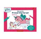 Mein großes Prickel-Starterset: Einhörner - Inhalt: Große Filzmatte, griffige Prickelnadel, 8 Motive zum Aufstellen