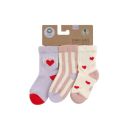 Terry Tennis Socken 3 Stück Herz, Größe: 23-26