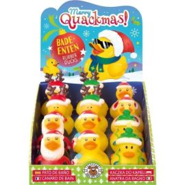 Badeente Weihnachten, 6-fach sortiert Diese lustigen Badeenten im weihnachtlichen Design bringen festliche Stimmung in