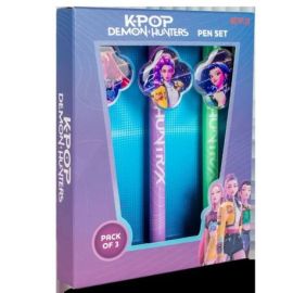 3er-Set Kugelschreiber mit Acryl-Clips – K-POP