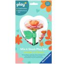 Blumen Steck- und Spiel-Set: Kleiner Blütenzauber orange