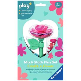Blumen Steck- und Spiel-Set: Kleiner Blütenzauber rot