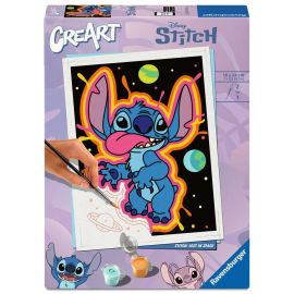 CreArt, Malen nach Zahlen Adults Trend - Disney Stitch: Verloren im All
