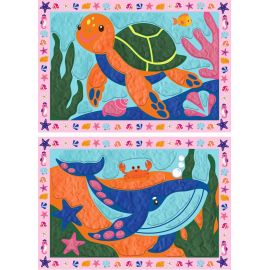My First CreArt, Kneten nach Zahlen - Wal und Schildkröte
