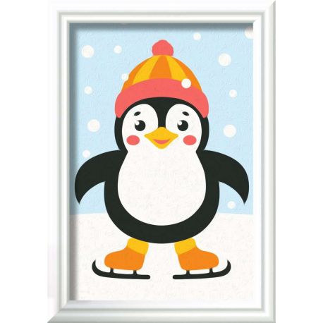 Pinguin im Schnee