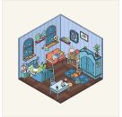 Mein 3D-Stickerhaus  Zuhause