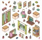 Mein 3D-Stickerhaus  Stadtbu
