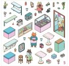 Mein 3D-Stickerhaus  Stadtbu