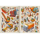 Metallic-Sticker: Baustelle