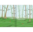 Erstes Stickern: Im Wald