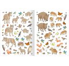 Erstes Stickern: Im Wald