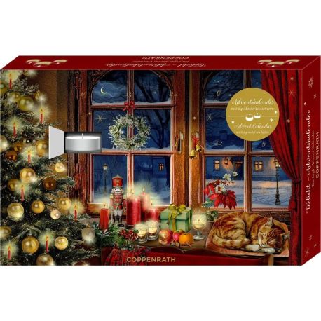 Teelicht-Adventskalender - Advent, Advent, ein Lichtlein brennt