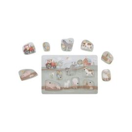 Holz-Steckpuzzle mit Sound Little Farm 7-teilig