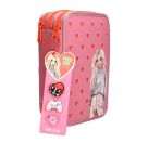 TOPModel 3 Fach Federtasche mit Silikon Pins 2
