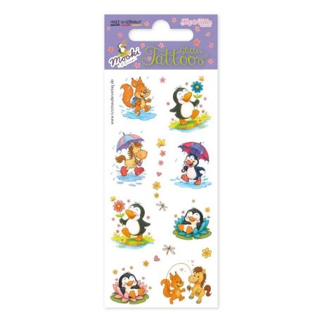 TapirElla Glitter-Tattoo Mooki and Friends