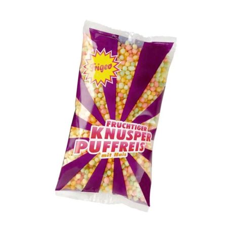 Frigeo Fruchtiger Knusper Puffreis mit Mais Beutel 80g