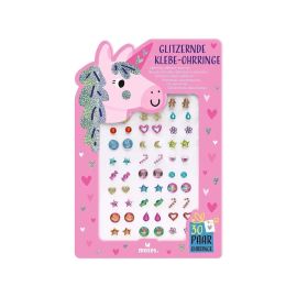 Glitzernde Klebe-Ohrringe