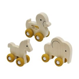 Spielmaus Holz Schiebetiere 3-f.sortiert