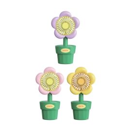 Blumenhandventilator, 3-fach sortiert, mit USB