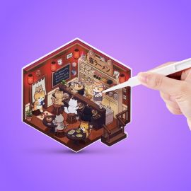 ZURU Sticker Therapy - Kawaii Kitties, sortiert
