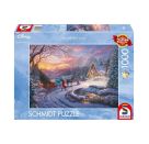 Schmidt Spiele Puzzle 1000 Teile Disney, Cinderella Bringing Home for Christmas